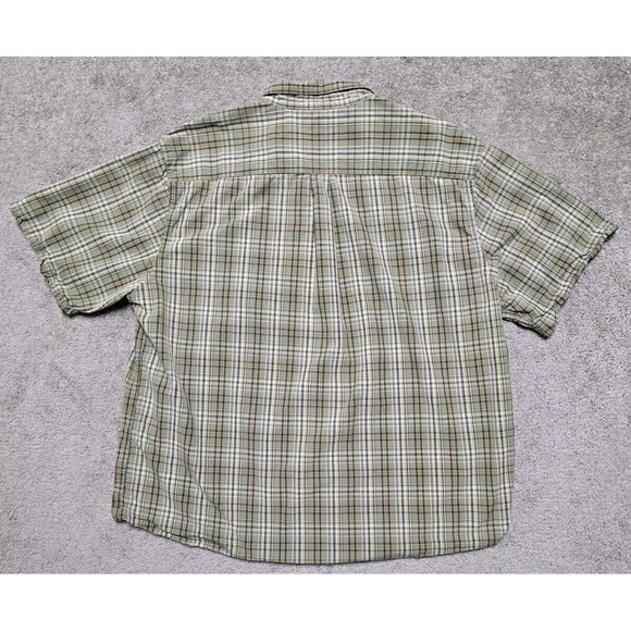 Carhartt Men 2XL Short Sleeve Button Down‎ Light Green Shirt - Picture 10 of 16